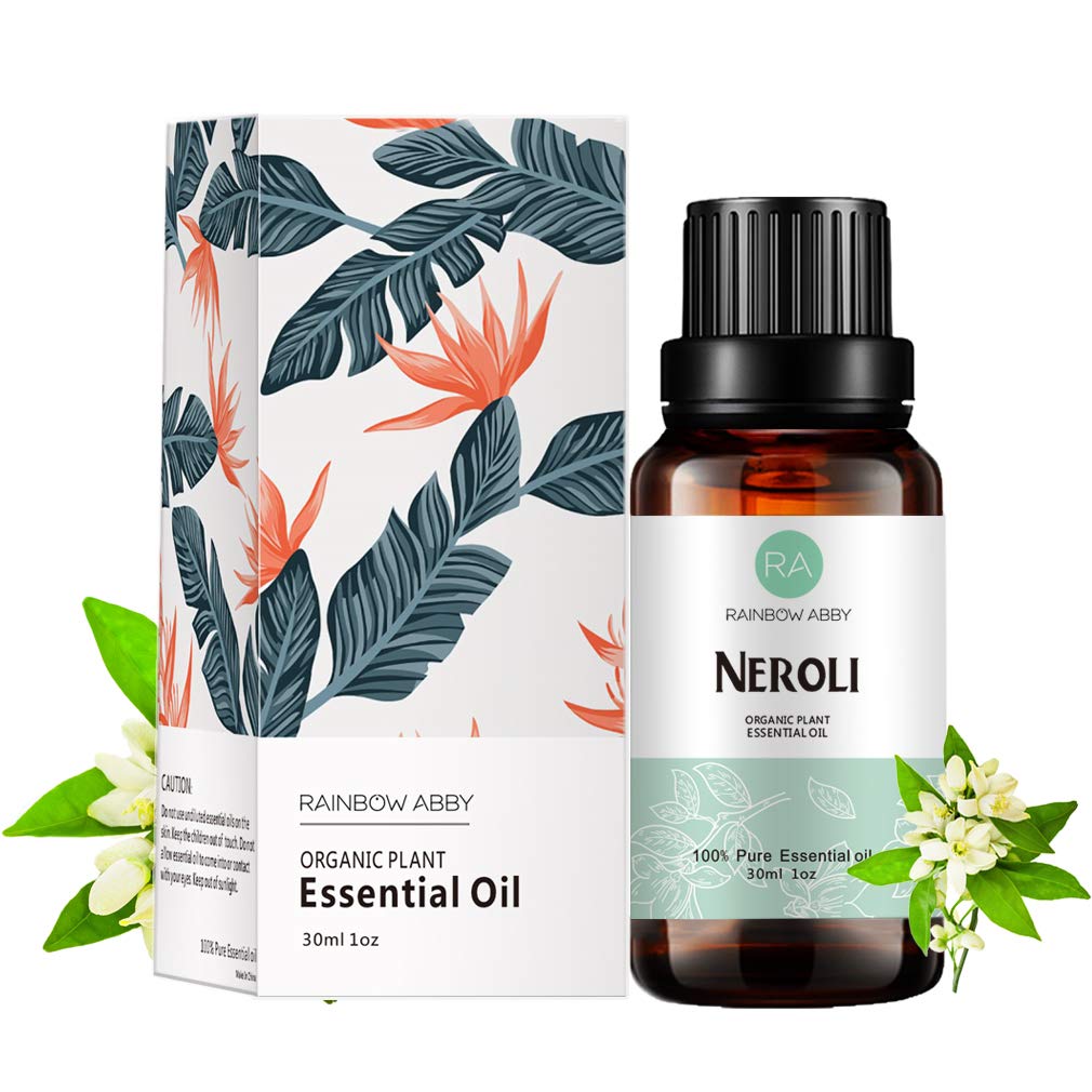 Neroli Essential Oil (30ml) – 100% Pure Organic Neroli Oil for Diffuser, Massage & Skincare | Rainbow Abby