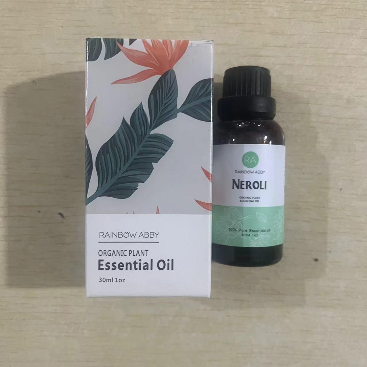 Neroli Essential Oil (30ml) – 100% Pure Organic Neroli Oil for Diffuser, Massage & Skincare | Rainbow Abby