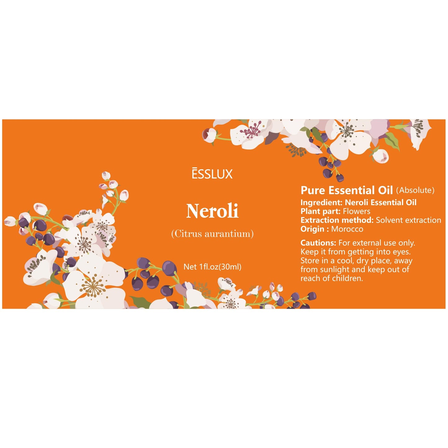 Neroli Essential Oil - 30 ml | ESSLUX Aromatherapy