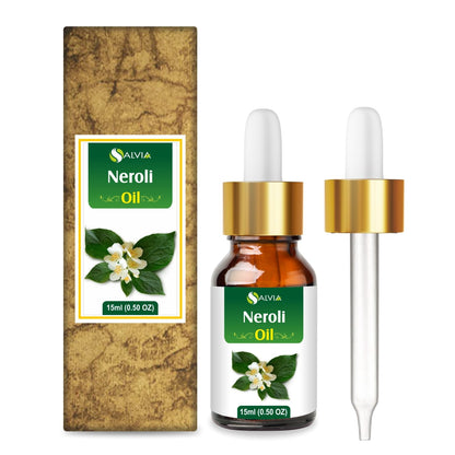 Neroli Oil 15 ML with Dropper – Pure Essential Oil by Salvia