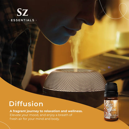 Sz Essentials Neroli Essential Oil 5ml – 100% Pure, Therapeutic Grade