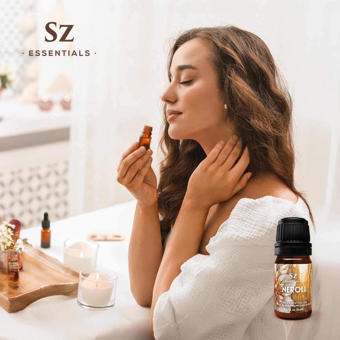 Sz Essentials Neroli Essential Oil 5ml – 100% Pure, Therapeutic Grade
