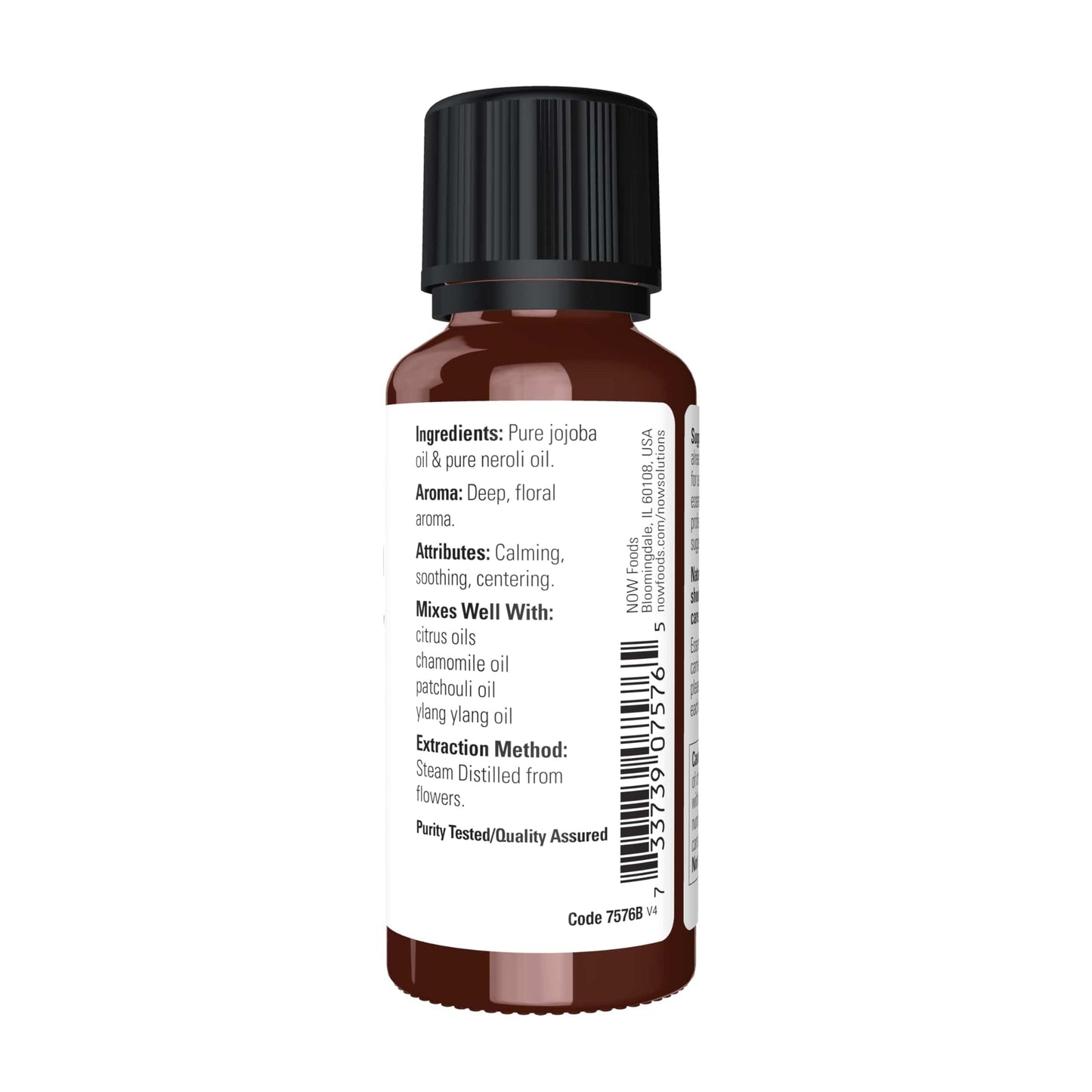 NOW Foods Neroli Oil – 100% Pure, Steam Distilled, Vegan, 1 oz