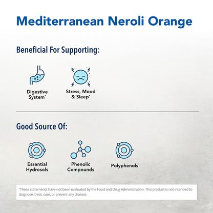 NORTH AMERICAN HERB & SPICE Essence of Neroli Orange - 12 fl. oz. | Supports Nervous System & Relaxation | Non-GMO | 12 Servings