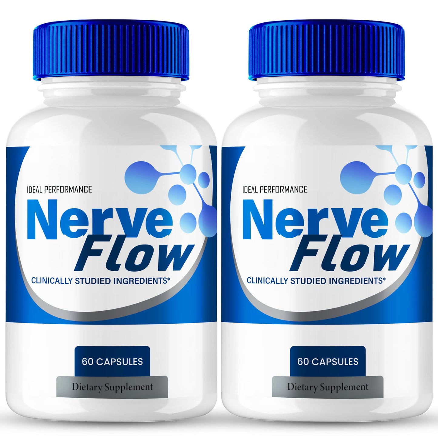 Nerve Flow for Neuropathy Capsules – Extra Strength Nerve Health Pills (2 Pack)