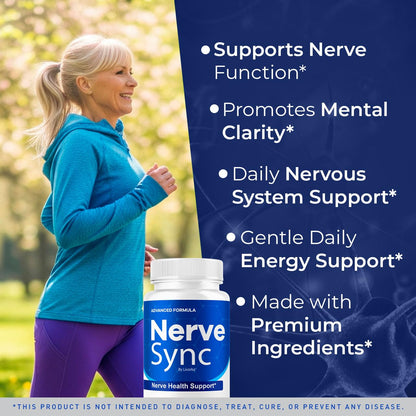 2 Pack Nerve Sync Capsules – Advanced Nerve Health Supplement, 120 Capsules