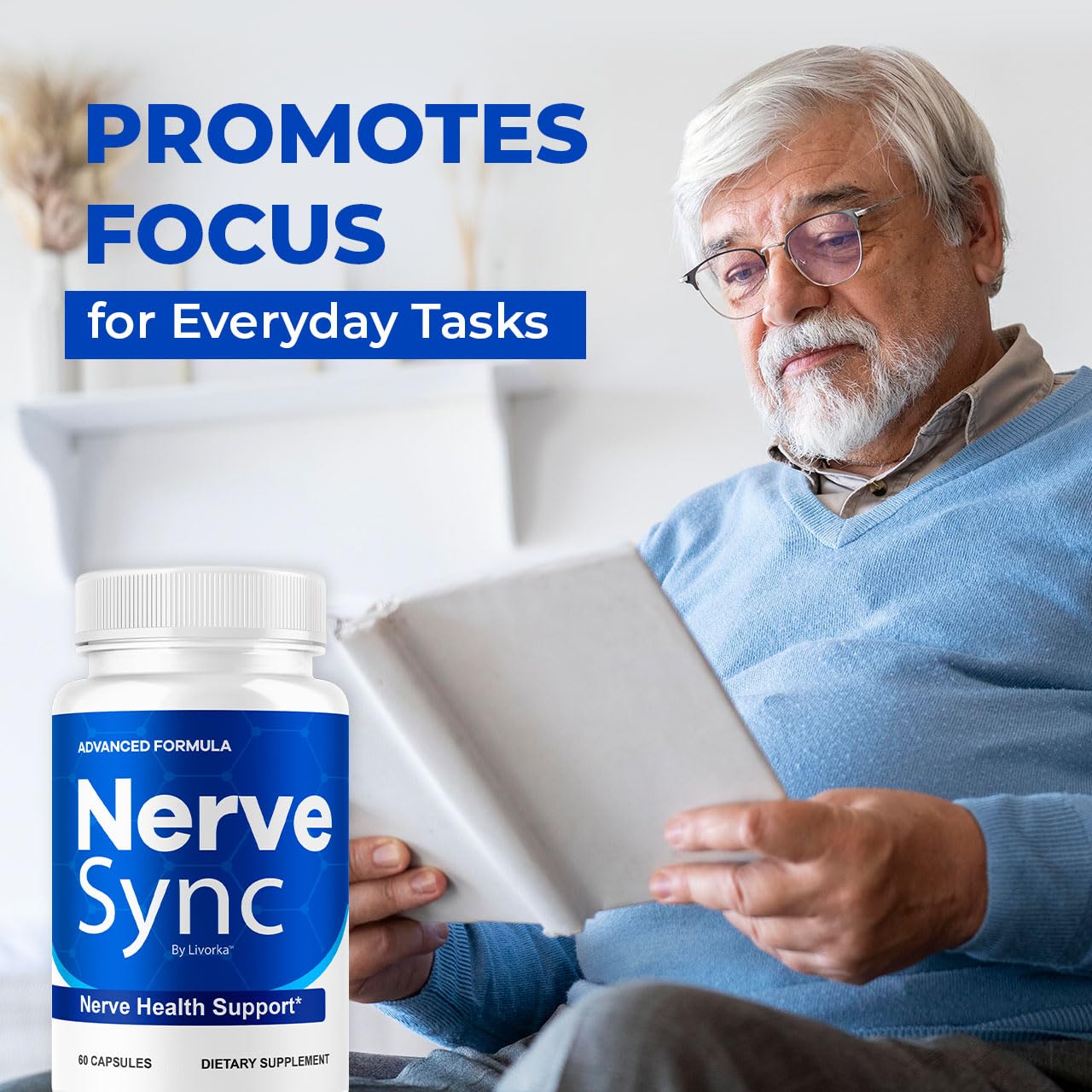 2 Pack Nerve Sync Capsules – Advanced Nerve Health Supplement, 120 Capsules