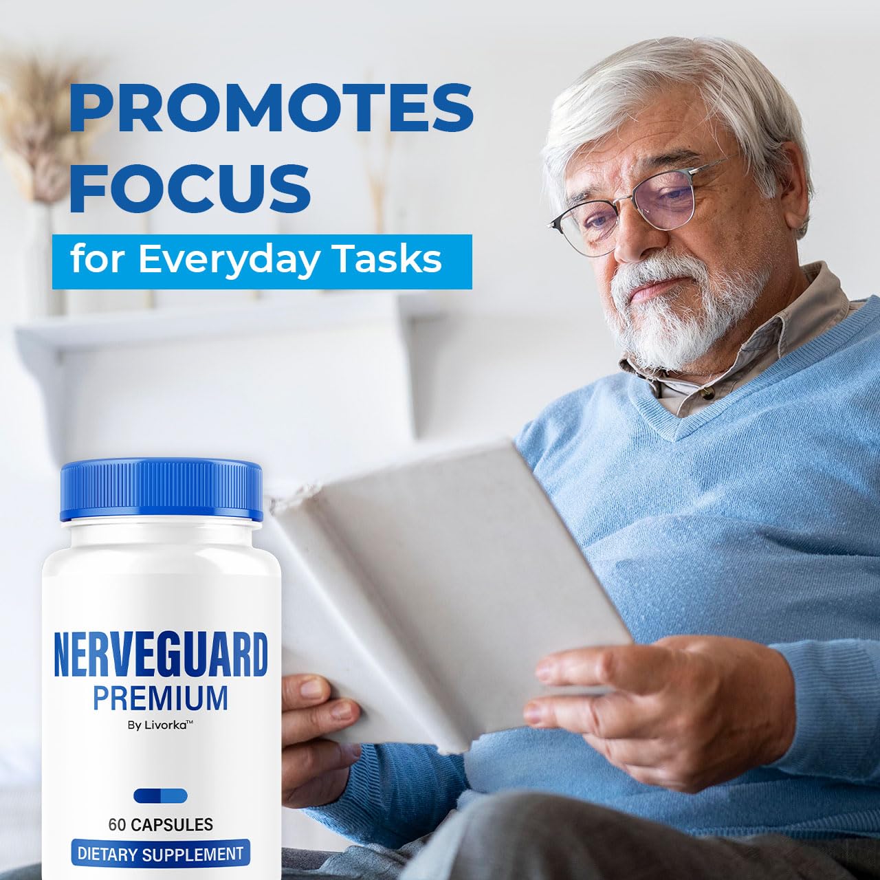 NerveGuard Premium Pills - All-Natural Nerve Support, 60 Capsules