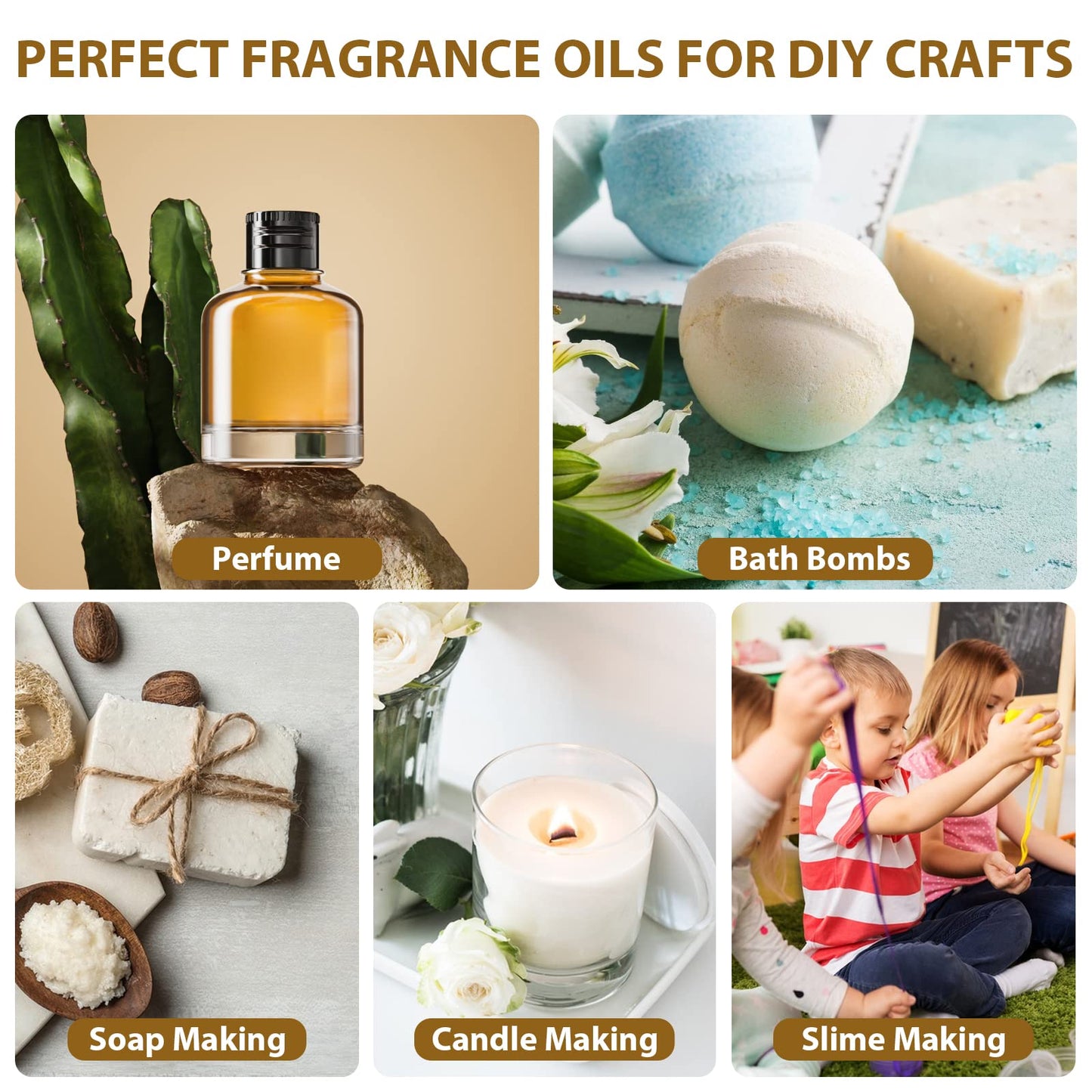 NESCCI 70 Essential Oils Gift Set for Diffusers, Candles & DIY Soaps – Halloween & Christmas