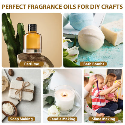 NESCCI Essential Oil Set - 36 x 5ml Essential Oils Gift Set for Diffusers, Candles and DIY