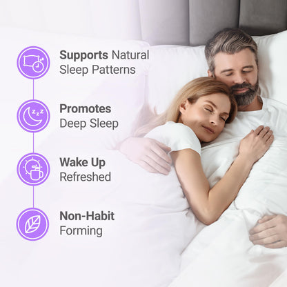 Nested Naturals Luna Sleep Aid - Non-Habit Forming Sleep Support with Valerian, Melatonin, Chamomile & More - 60 Vegan Capsules