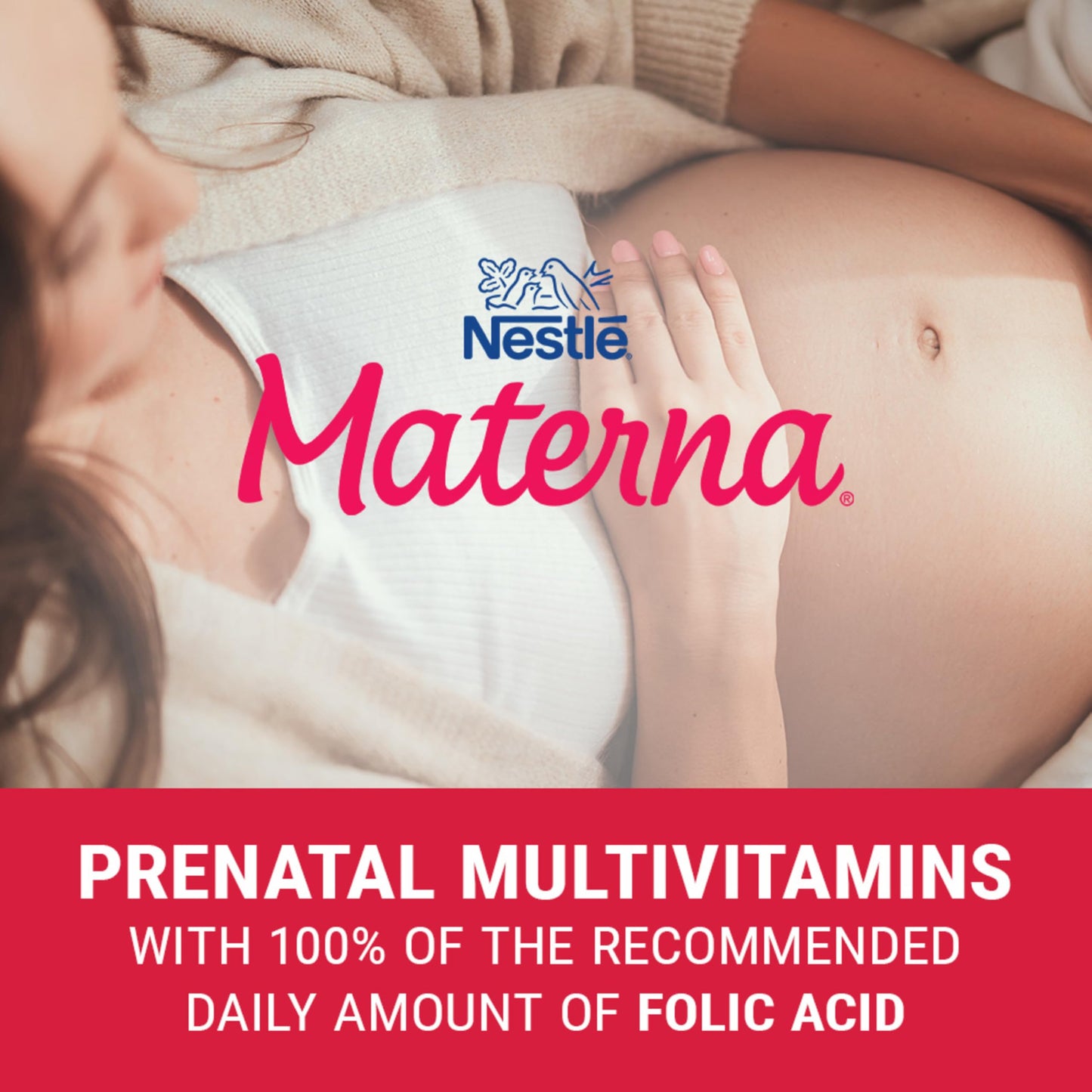 NESTLÉ Materna Prenatal Multivitamin with DHA Supplement | Folic Acid | 60 Tablets + 60 DHA Soft Gels