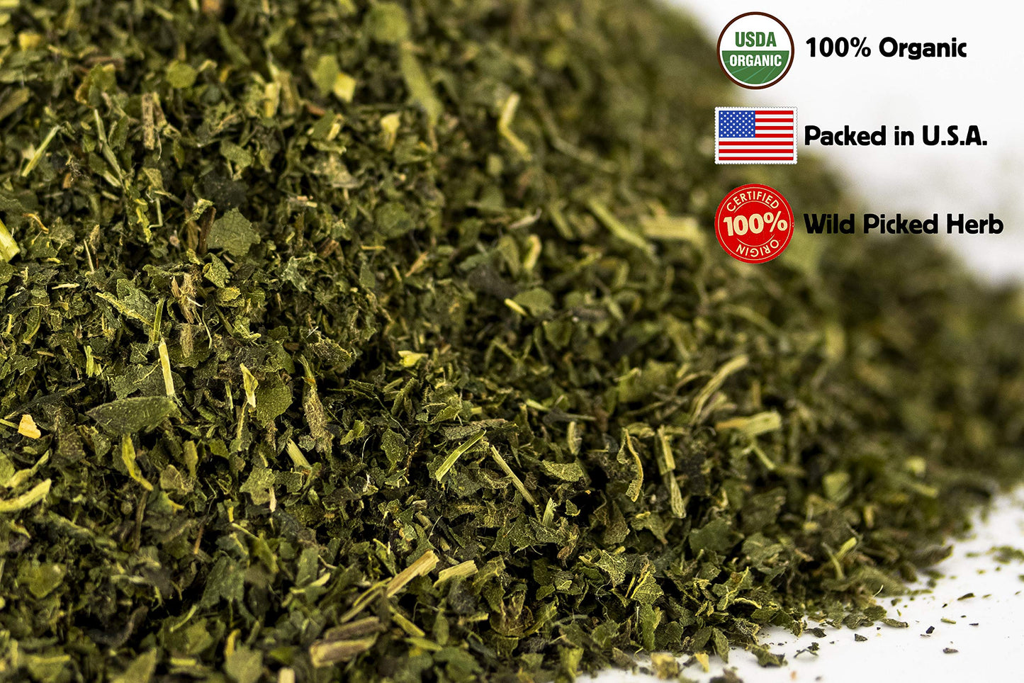 Nettle Tea 8oz Real Wild Harvest | USDA Organic Loose Leaf Urtica Dioica