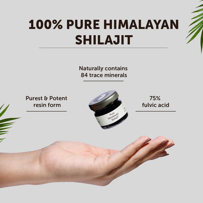 Neuherbs Shilajit Resin 20G – 75% Fulvic Acid | Energy & Immune Support
