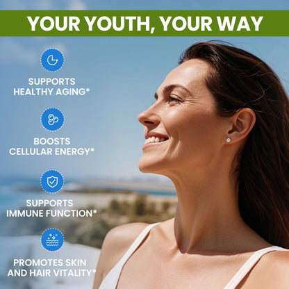 NEUMINA NAD+ 60 Capsules – 7-in-1 Anti-Aging NAD+ Complex – Made in USA