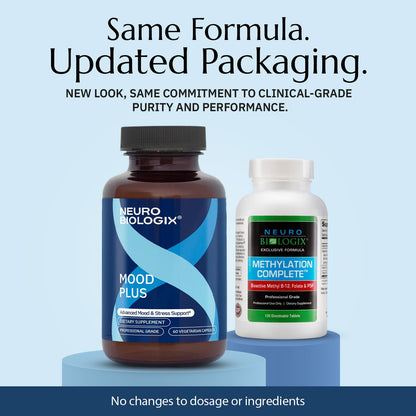 Neuro Biologix Mood Plus for Men & Women | GABA, 5-HTP, Ashwagandha & Chamomile