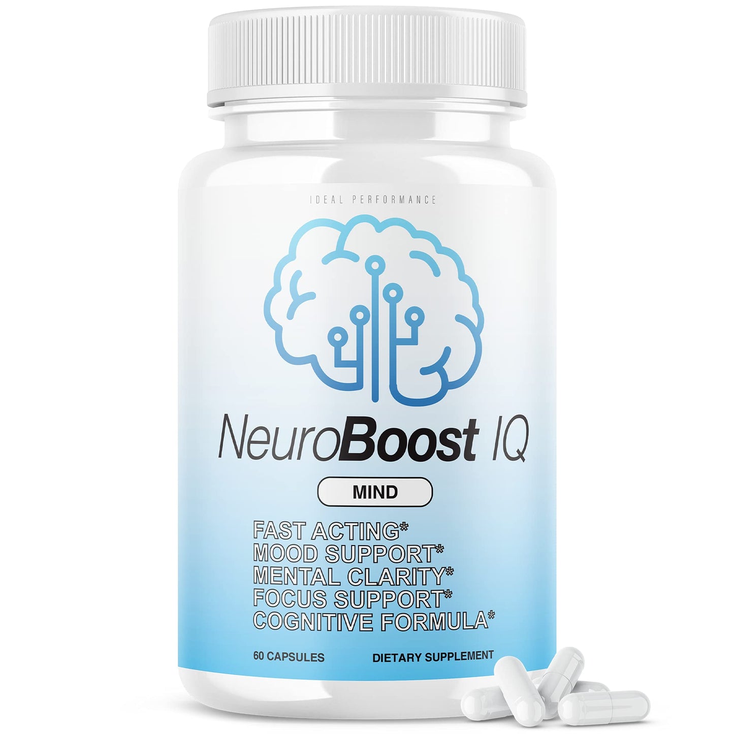 Neuro Boost IQ Supplement - Brain Pills Mind Ben Carson Neuroboostiq (60 Capsules)