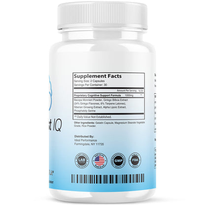 Neuro Boost IQ Supplement - Brain Pills Mind Ben Carson Neuroboostiq (60 Capsules)