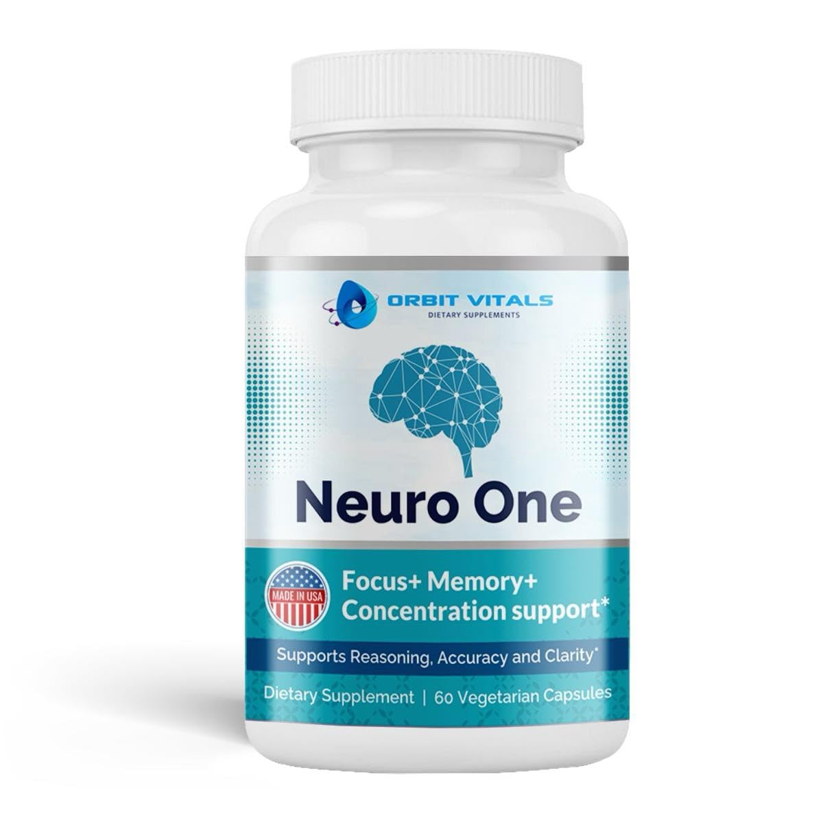 Neuro Brain Support Supplement for Memory | Focus, Clarity & Mental Speed - 60 Capsules