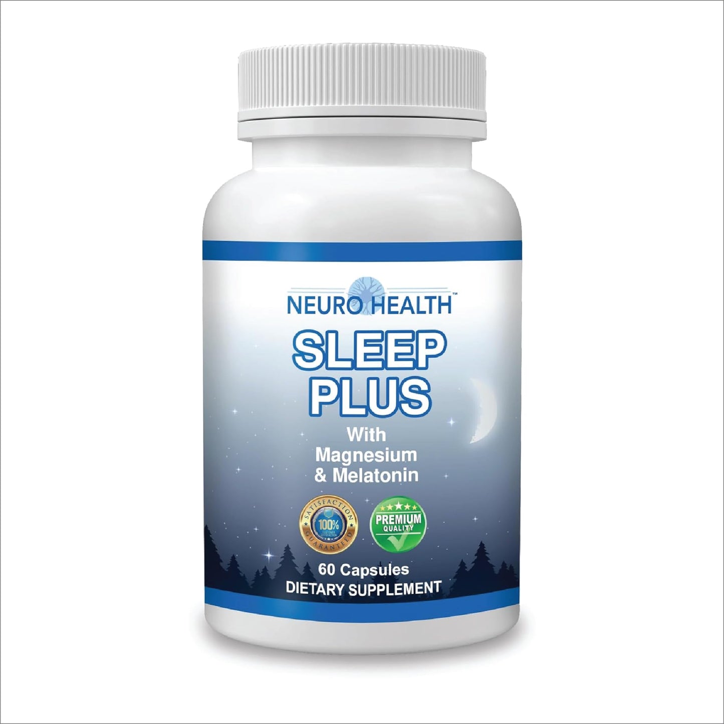 Neuro Health Sleep Plus Sleep Aid – 60 Capsules | Magnesium, Melatonin & Ashwagandha