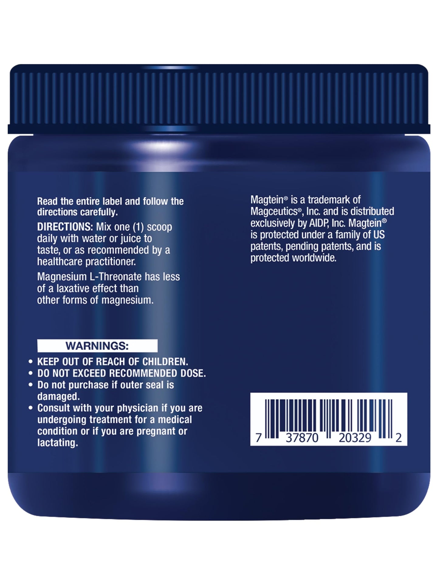 Neuro-Mag Magnesium L-Threonate Powder – Tropical Punch