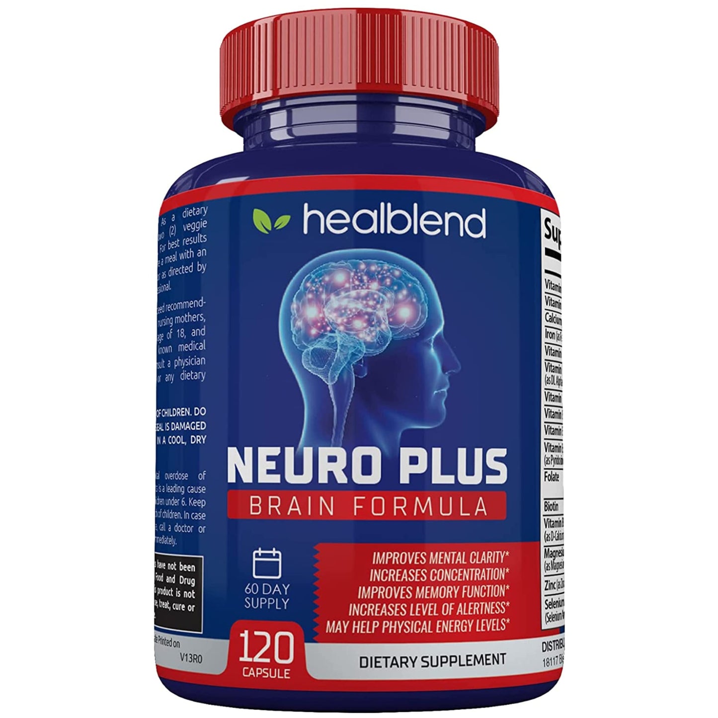 Neuro Plus Brain & Focus Formula – Nootropic Brain Booster (120 Caps)