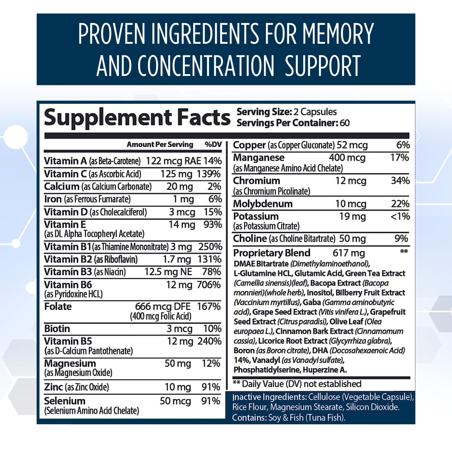 Neuro Plus Brain & Focus Formula – Nootropic Brain Booster (120 Caps)