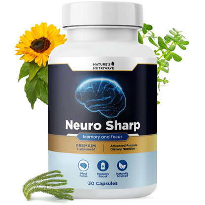 Neuro Sharp: Natural Brain Support with Bacopa, Ginkgo & Huperzine-A