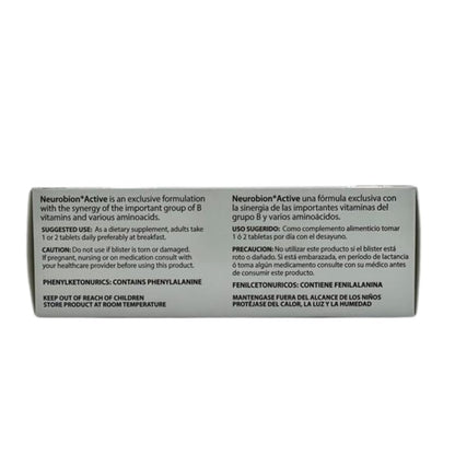 Neurobion Active 30 Tablets – Multivitamin with B Vitamins & L-Glutamic Acid (1 Count)