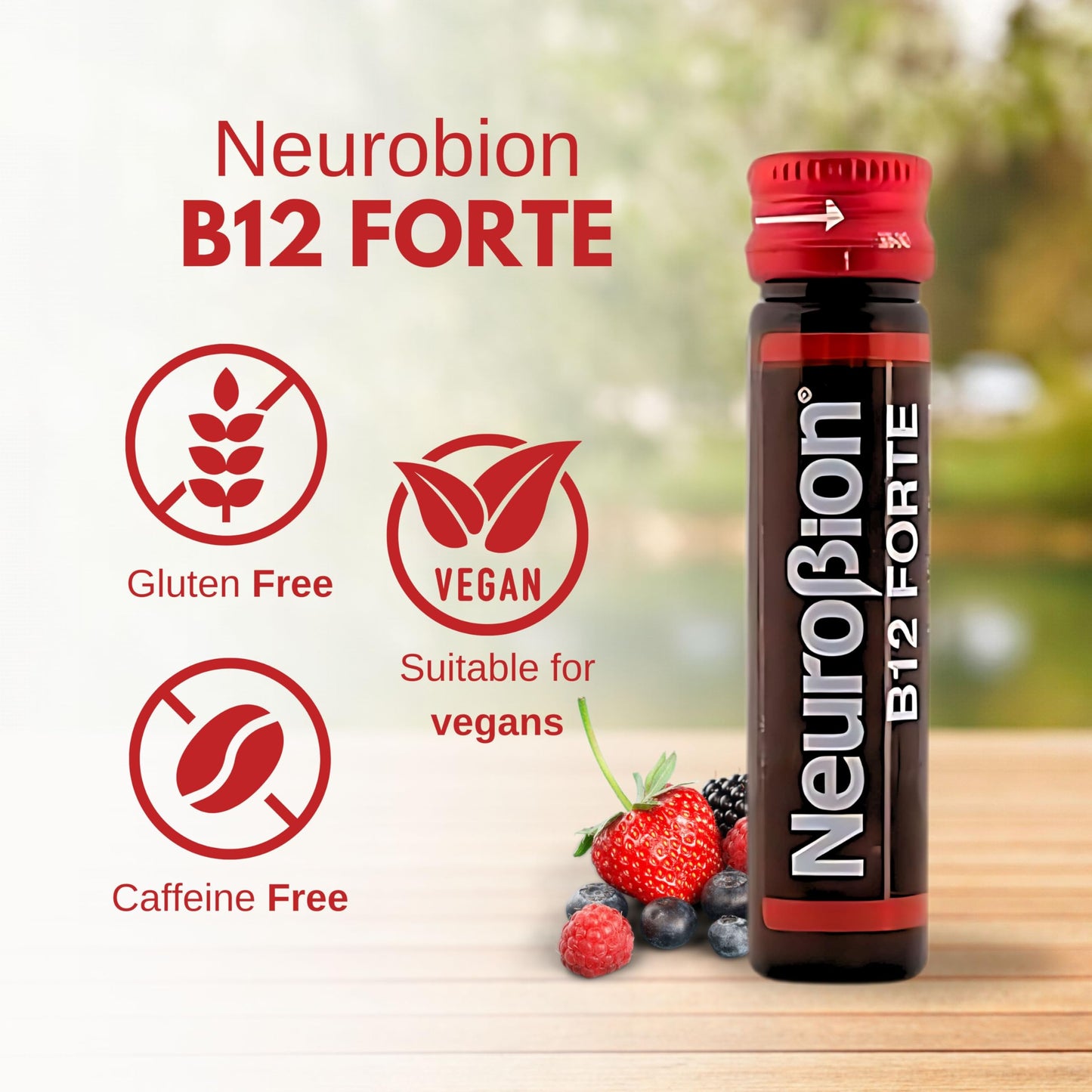 Neurobion B12 Forte 10 Vials x 10 ml – Liquid B Complex Vitamins | Packaging May Vary