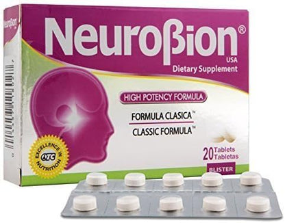 Neurobion Classic 20 Tablets - Vitamin B Energy Booster | Classic Formula
