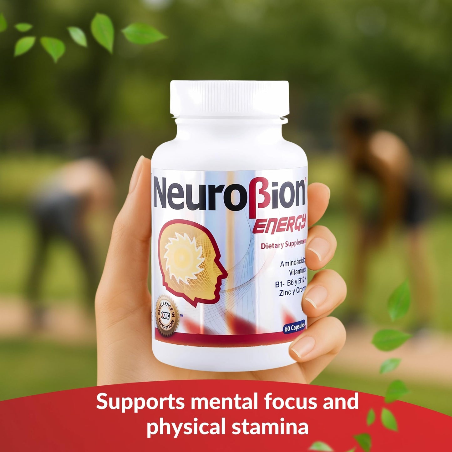 60 Caps Neurobion Energy: B Vitamins for Brain Alertness & Stamina