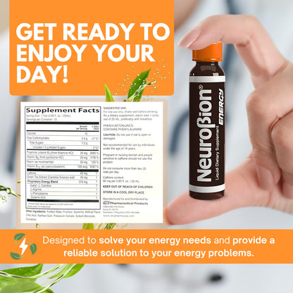 Neurobion Energy Liquid – Multivitamins + Energy Blend (10 x 25 ml)