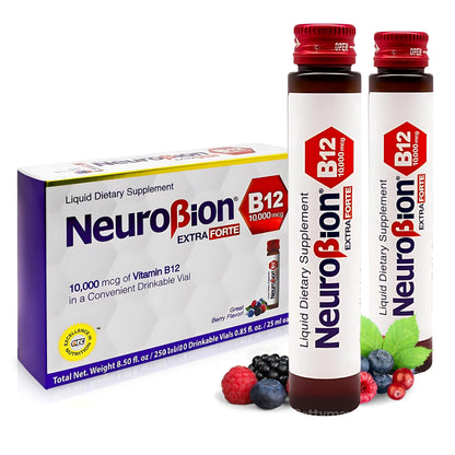 Neurobion Extra Forte B12 10,000 mcg Vials – Liquid Vitamin B12 (10 Vials per Box)