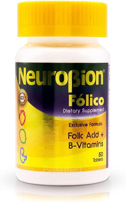 Neurobion Folico 50 Tablets - Folic Acid & B-Complex Vitamins