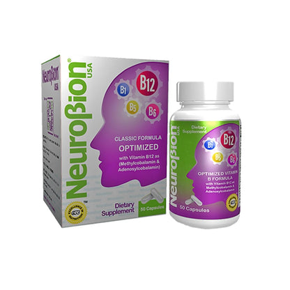 Neurobion Optimized Classic Formula B12 Methylcobalamin Dietary Supplement – 50 Capsules