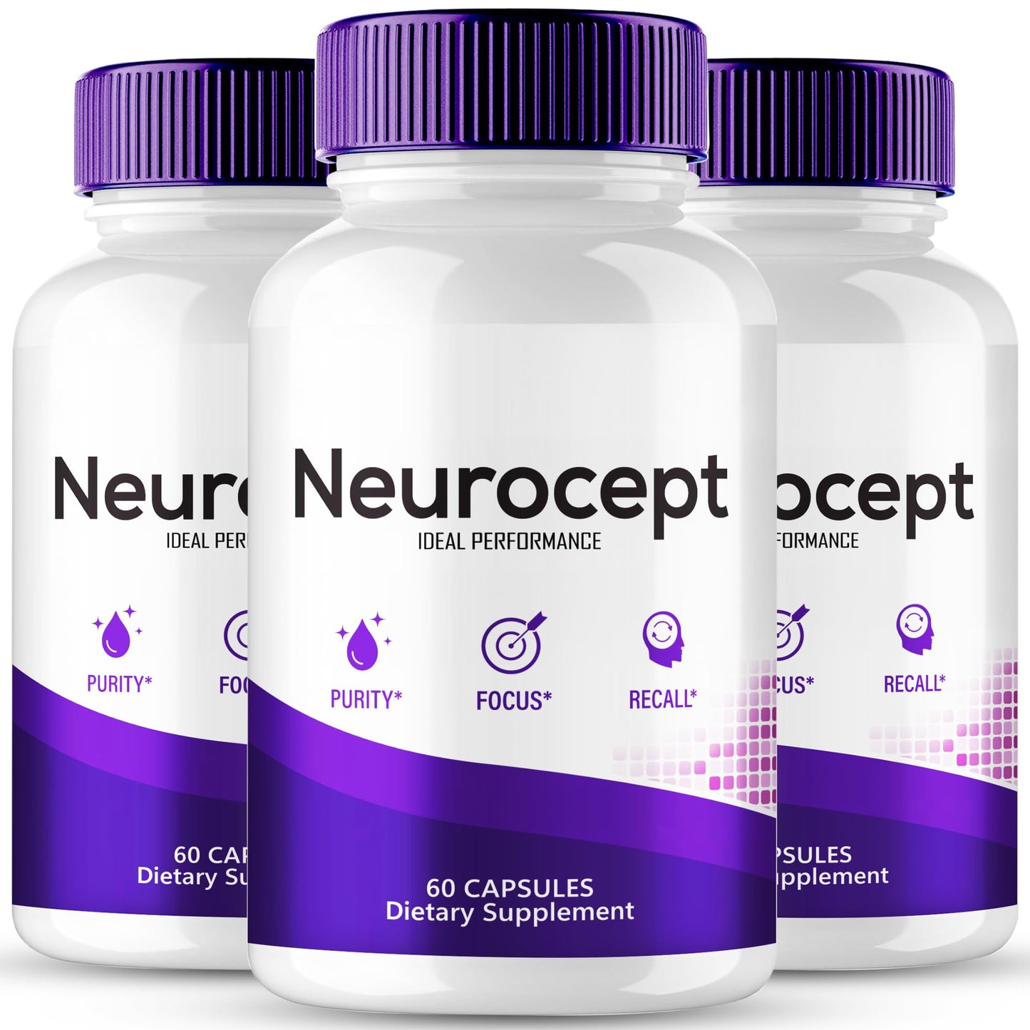 Neurocept Supplement – Brain Health Nootropics Pills (3 Pack)