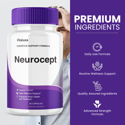 Neurocept Supplement 3-Pack – Memory & Brain Health Capsules (180 Count)
