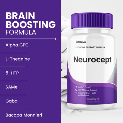 Neurocept Supplement 3-Pack – Memory & Brain Health Capsules (180 Count)