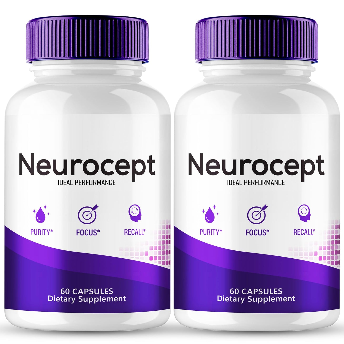 Neurocept Supplement - Brain Health Nootropic Pills | Memory & Focus, 2 Pack
