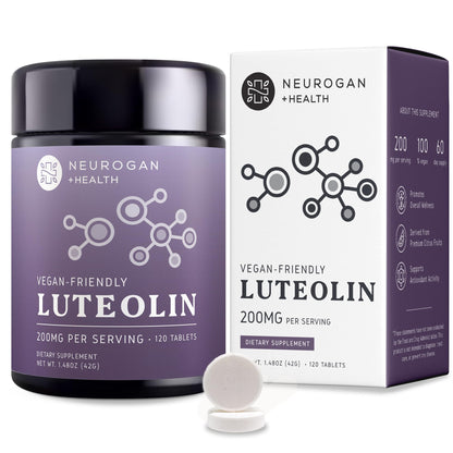 Neurogan Luteolin Tablets – 200 mg, 120 Ct | Brain Health & Immune Support
