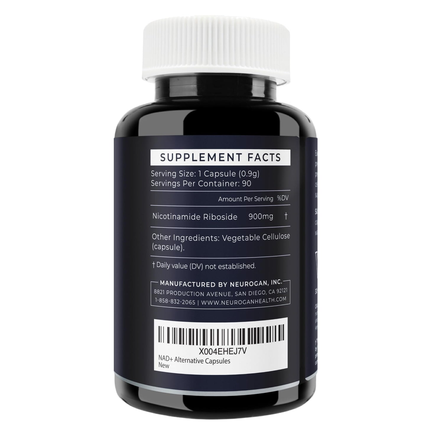 Neurogan NAD+ Alternative & NADH Precursor Capsules – 900mg NAD Supplement, 90 Capsules, Made in USA