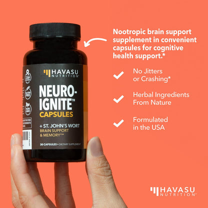 NeuroIGNITE Brain Supplements for Memory & Focus – 30 Count