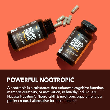 NeuroIGNITE Brain Supplements for Memory & Focus – 30 Count