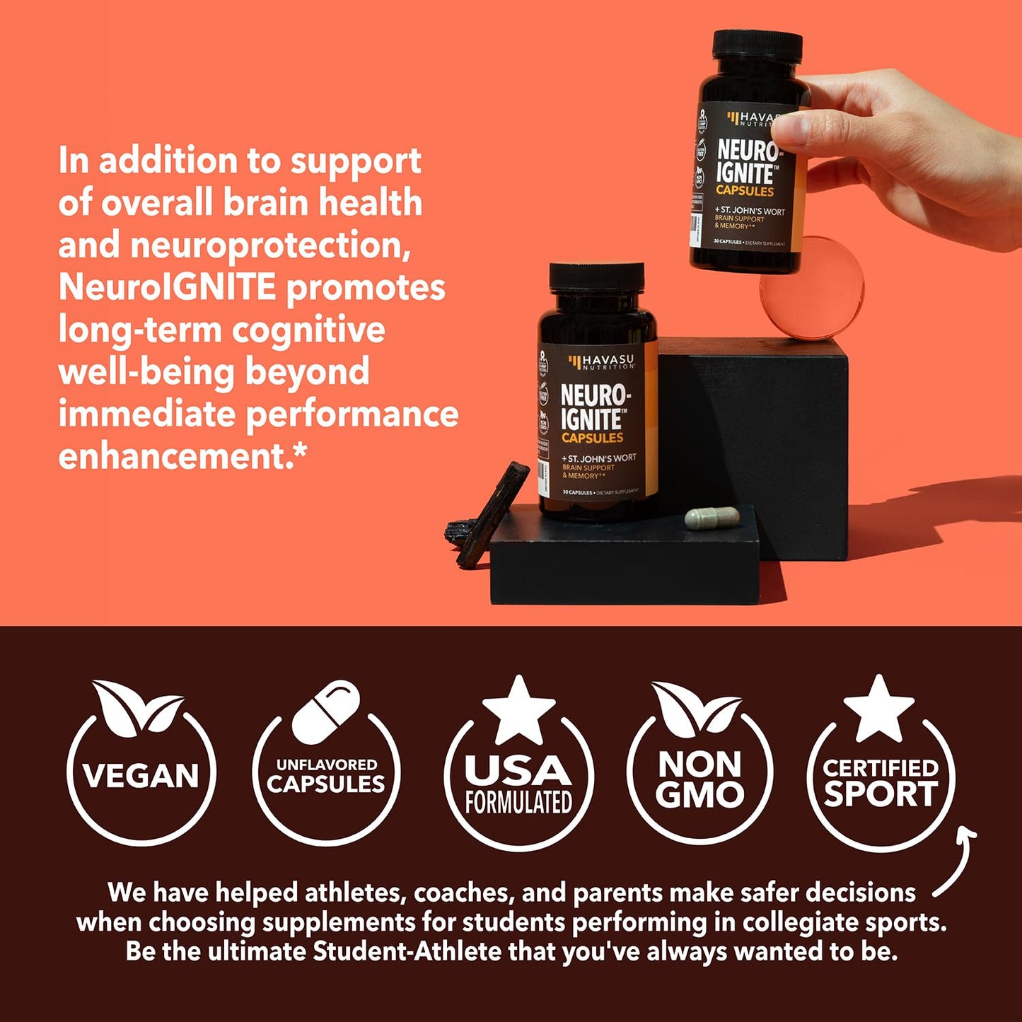 NeuroIGNITE Brain Supplements for Memory & Focus – 30 Count