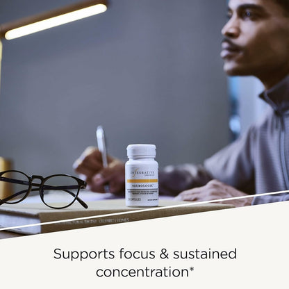 Integrative Therapeutics Neurologix - Brain Health Supplement* - Non-Stimulant Nootropic Supplement for Focus* - Memory Support* - Vegan, Gluten-Free & Dairy-Free - 28 Capsules (14 Servings)