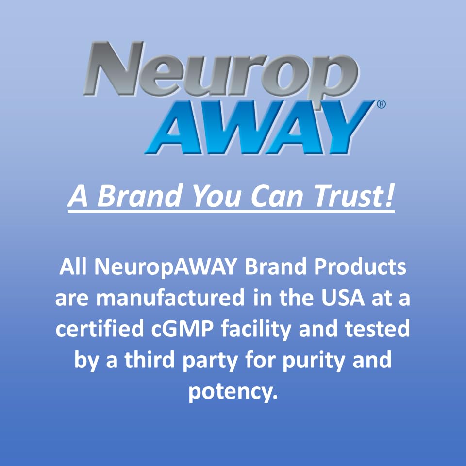 NeuropAWAY Elements Acetyl L-Carnitine 500mg 60ct Capsules (60 500mg Capsules Per Bottle) Veggie Caps Third Party Tested Made in USA