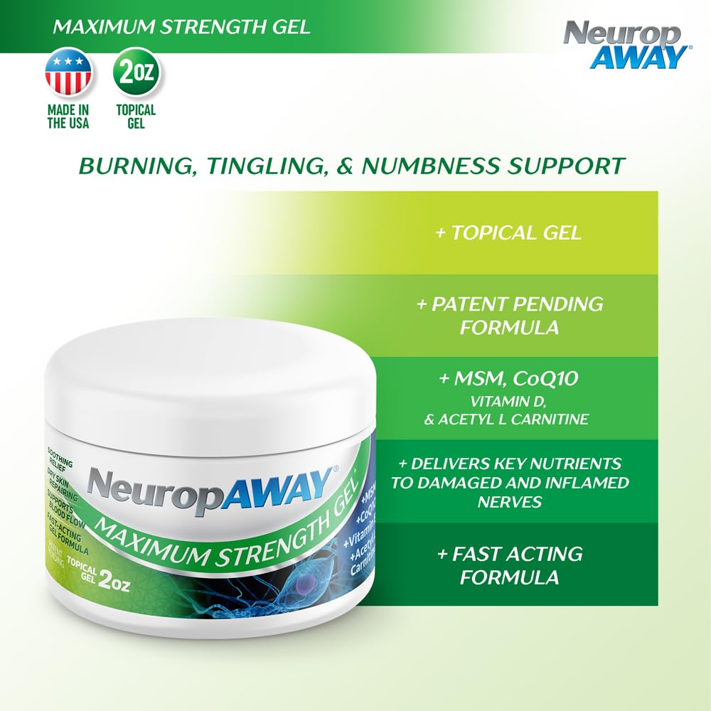 NeuropAWAY Maximum Strength Gel – Targeted Nerve Discomfort Relief, 2oz