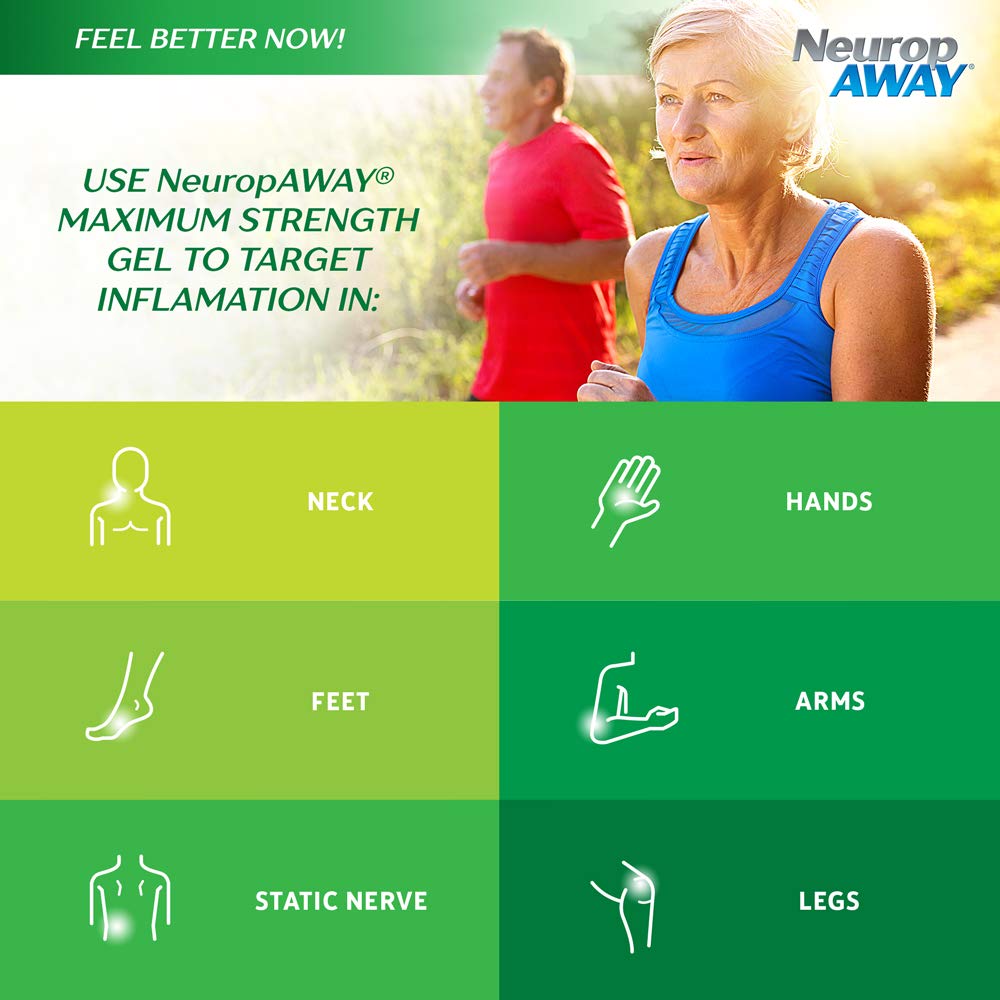 NeuropAWAY Maximum Strength Gel – Targeted Nerve Discomfort Relief, 2oz