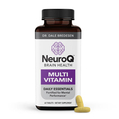NeuroQ Daily Essentials Multivitamin – High-Potency Brain & Body Support (Choline 550 mg, PQQ, CoQ10, Alpha Lipoic Acid) – 60 Tablets
